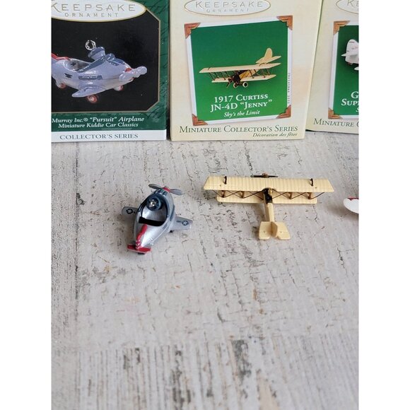 Hallmark Variety airplane kiddie car miniature Jenny sportster ornament Xmas - Picture 5 of 6